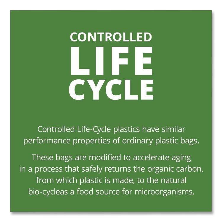 STOG3340E11 - Stout by Envision Controlled Life-Cycle Plastic Trash Bags, 33 gal, 1.1 mil, 33" x 40", Green, 40/Box (STOG3340E11) - Image 7
