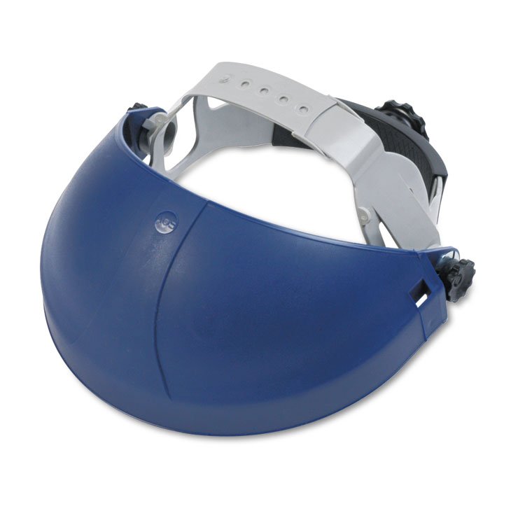 3M Tuffmaster Deluxe Headgear with Ratchet Adjustment, 8 x 14, Blue (MMM8250100000)