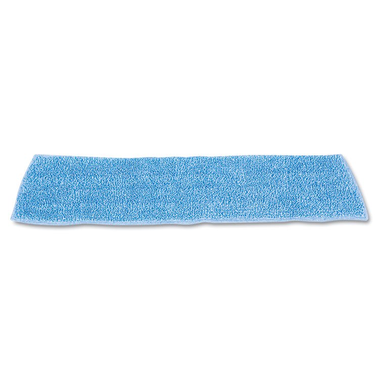 Rubbermaid Commercial Economy Wet Mopping Pad, Microfiber, 18", Blue (RCPQ409BLUEA)