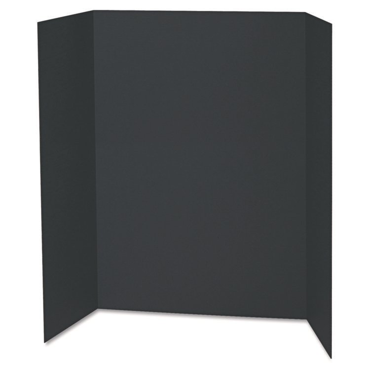 Pacon Spotlight Corrugated Presentation Display Boards, 48 x 36, Black/Kraft, 24/Carton (PAC3766)