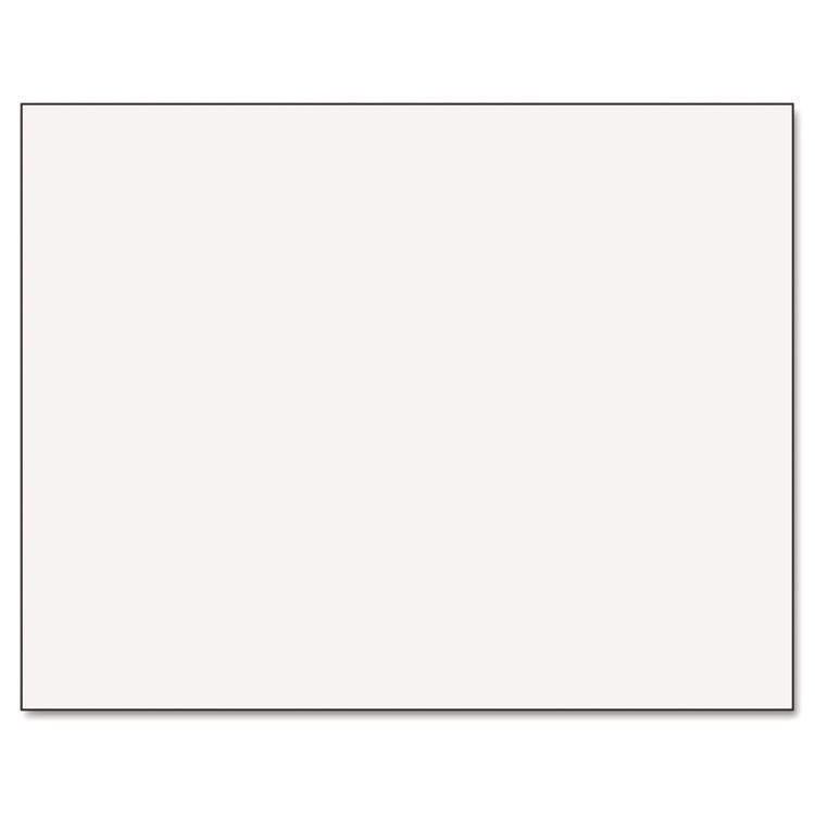 Pacon Six-Ply Railroad Board, 22 x 28, White, 25/Carton (PAC54611)