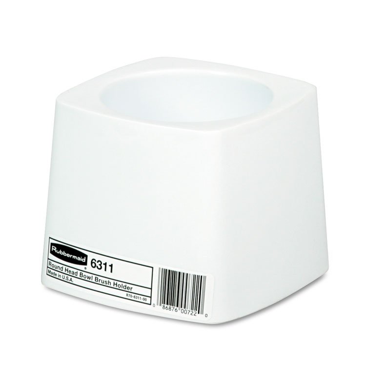 Rubbermaid Commercial Commercial-Grade Toilet Bowl Brush Holder, White (RCP631100WE)