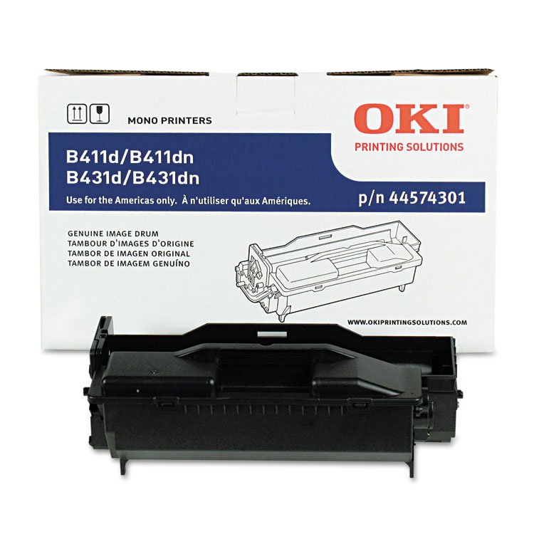 Oki 44574301 Drum Unit, 30,000 Page-Yield, Black (OKI44574301)