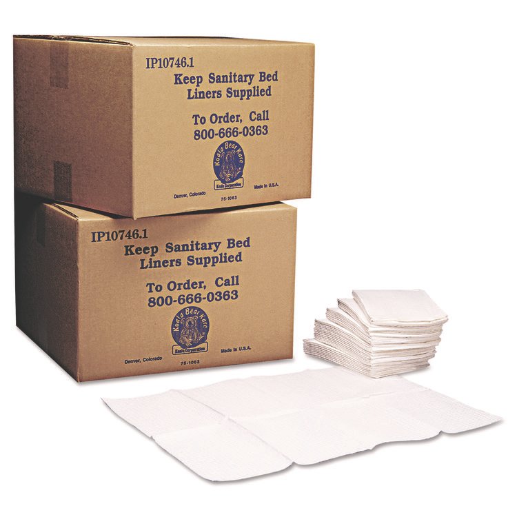 Koala Kare Baby Changing Station Sanitary Bed Liners, 13 x 19, White, 500/Carton (KKPKB15099)