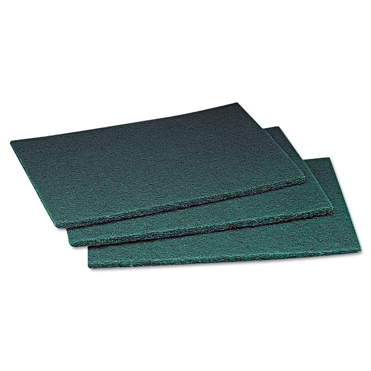 Scotch-Brite PROFESSIONAL Commercial Scouring Pad, 6 x 9, Green, 20 Pads/Box, 3 Boxes/Carton (MMM08293)