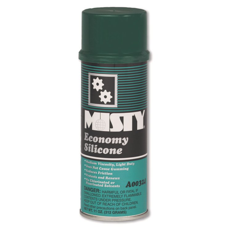 Misty Economy Silicone Spray Lubricant, 11 oz Aerosol Can, 12/Carton (AMR1002077)