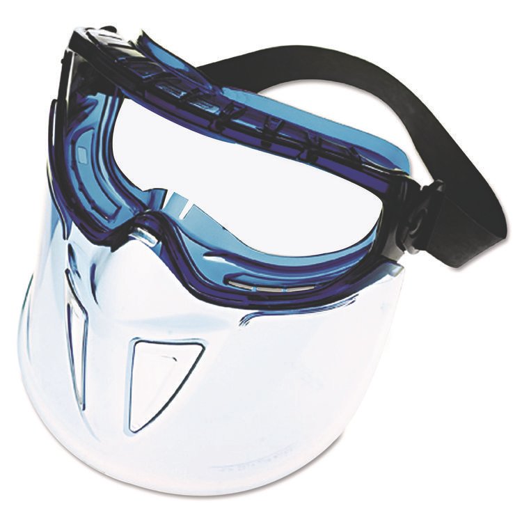 KleenGuard V90 Series Face Shield, Blue Frame, Clear Lens (ANS18629)