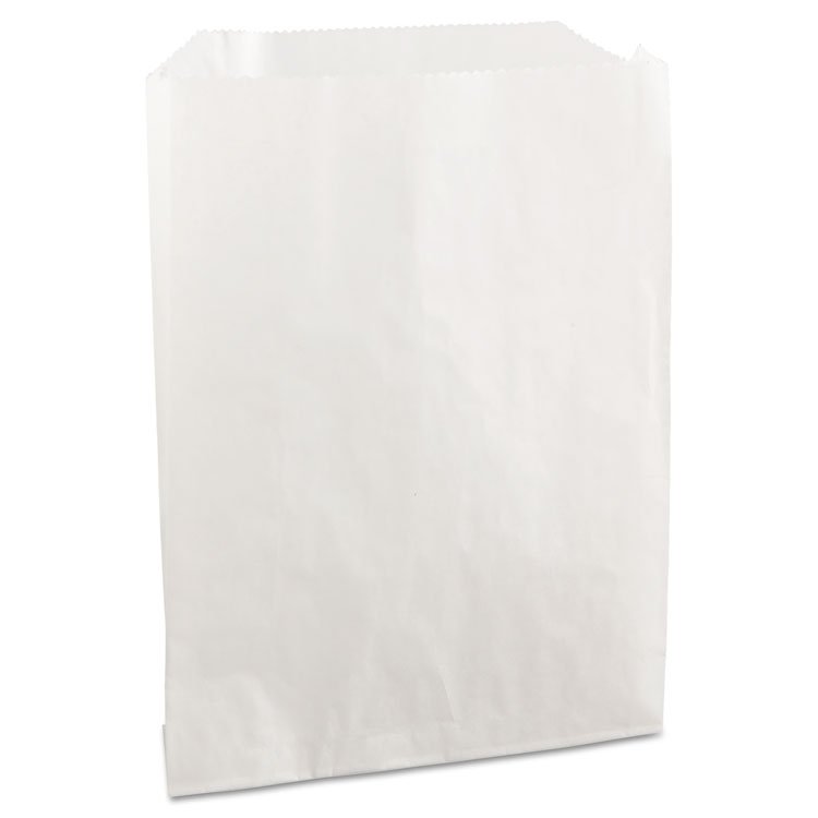 Bagcraft Grease-Resistant Single-Serve Bags, 6" x 0.75" x 7.25", White, 2,000/Carton (BGC450019)