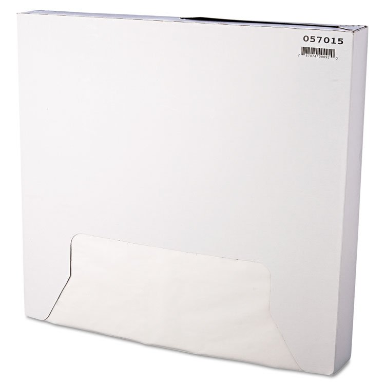 Bagcraft Grease-Resistant Paper Wraps and Liners, 15 x 16, White, 1,000/Box, 3 Boxes/Carton (BGC057015)