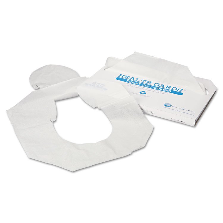 Health Gards Health Gards Toilet Seat Covers, Half-Fold, 14.25 x 16.5, White, 250/Pack, 4 Packs/Carton (HOSHG1000)
