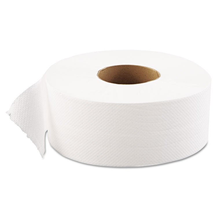 GEN JRT Jumbo-Junior Bath Tissue, Septic Safe, 1-Ply, 3.3" x 1,200 ft, White, 12 Rolls/Carton (GEN1511)