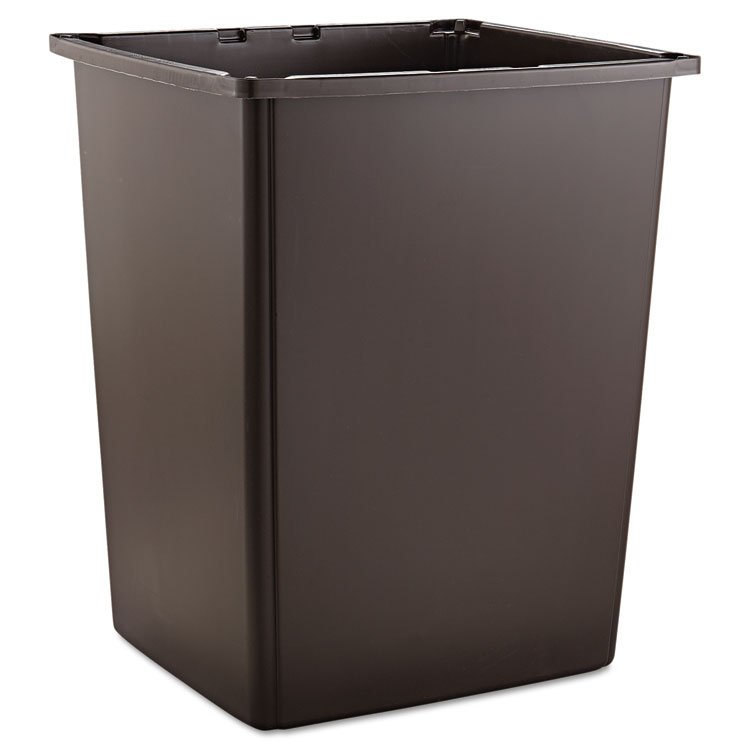 Rubbermaid Commercial Glutton Container, 56 gal, Plastic, Brown (RCP256BBRO)