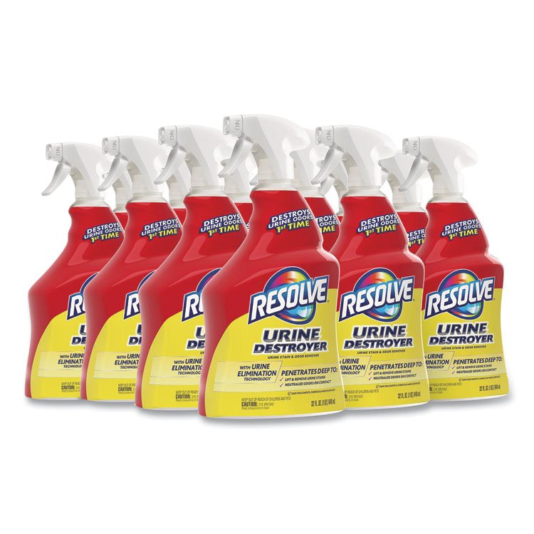 RESOLVE Urine Destroyer, Citrus, 32 oz Spray Bottle, 6/Carton (RAC99487)