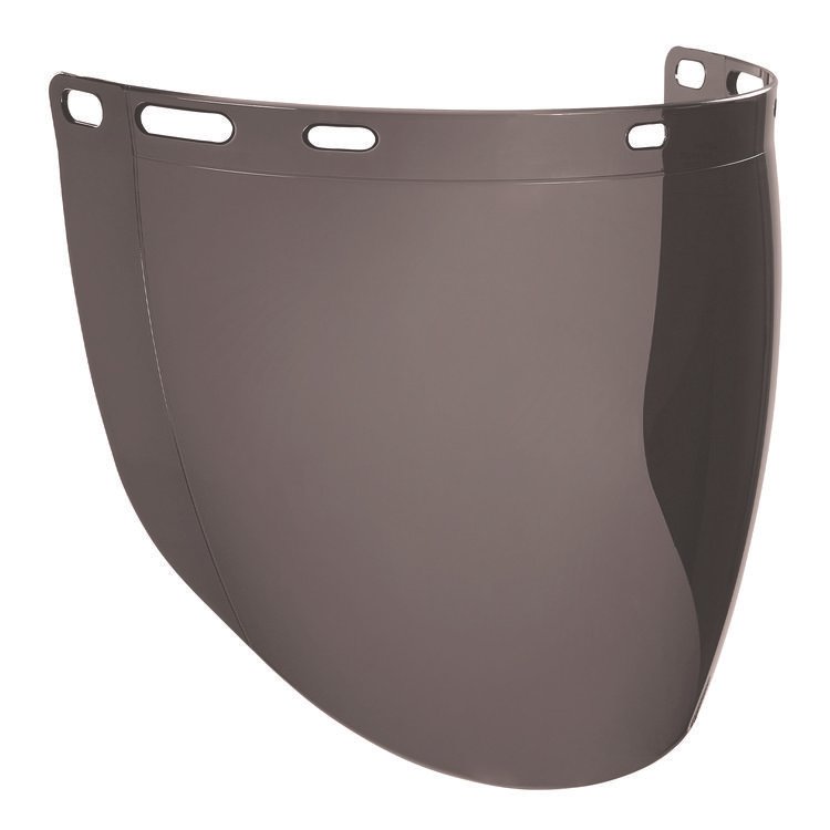 ergodyne Skullerz 8997 Anti-Scratch/Anti-Fog Face Shield Replacement, Cap-Style/Safety Helmet, Smoke Lens (EGO60250)