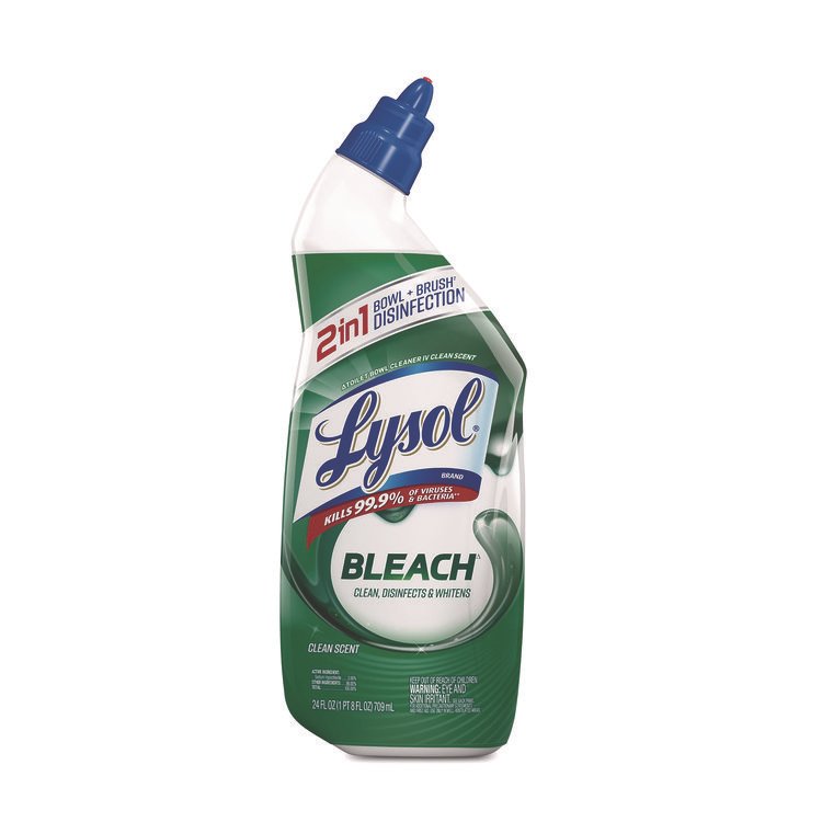 LYSOL Brand Disinfectant Toilet Bowl Cleaner with Bleach, 24 oz (RAC98014EA)