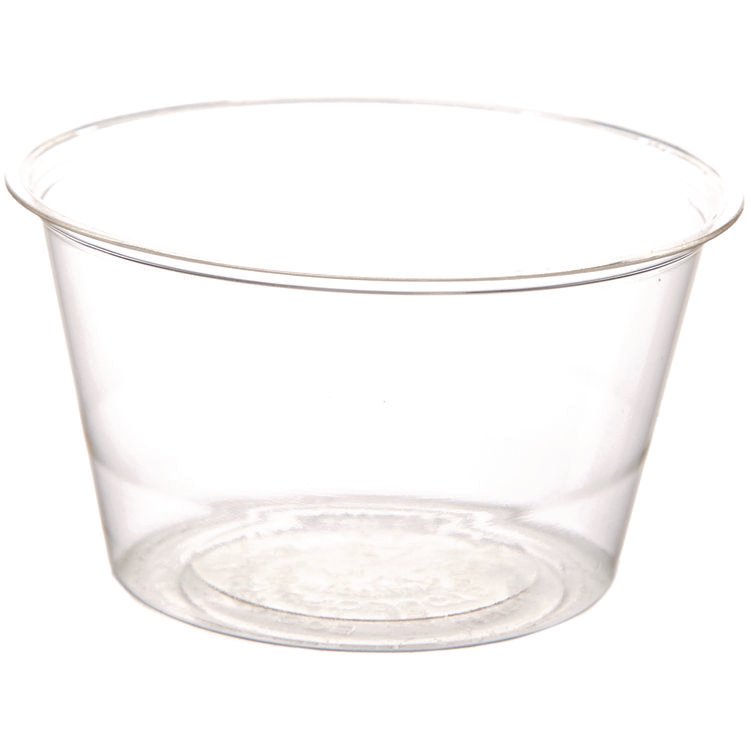 Eco-Products Renewable and Compostable Portion Cups, 3 oz, Plastic, Clear, 100/Pack, 20 Packs/Carton (ECOEPPC300)