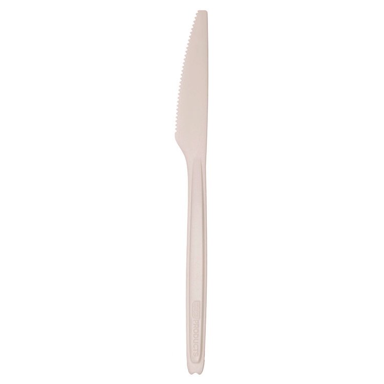 Eco-Products Cutlery for Cutlerease Dispensing System, Knife, Plastic, White, 960/Carton (ECOEPCE6KNWHT)