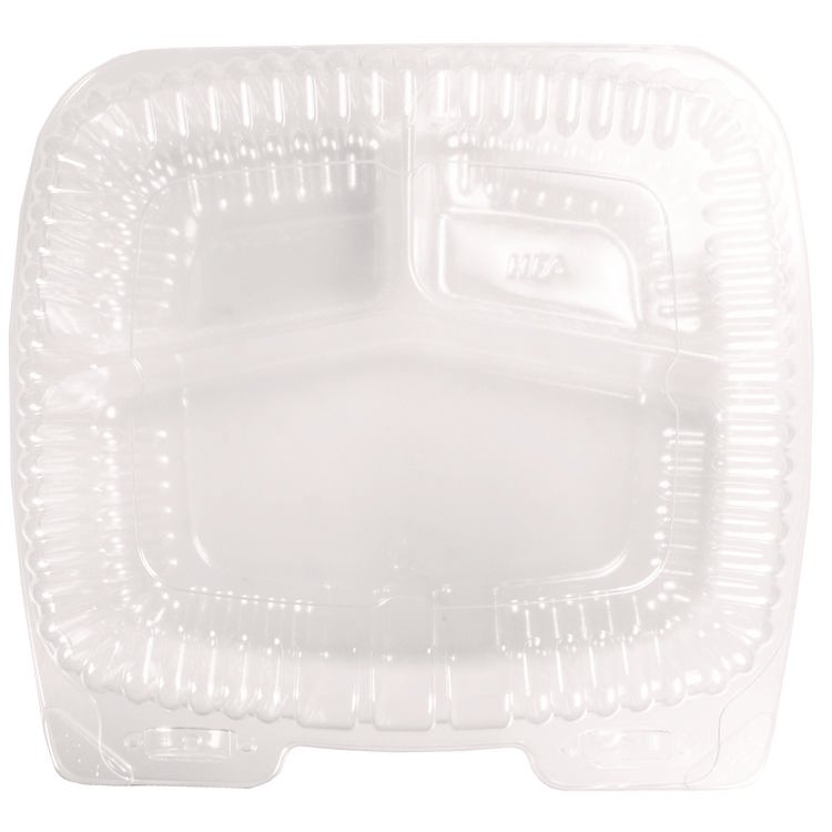 HFA Handi-Lock Three-Compartment Food Container, 8 x 3 x 8.87, Clear, Plastic, 250/Carton (HFA6093S250)