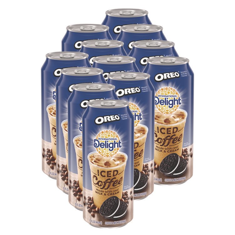 International Delight Iced Coffee, Oreo, 15 oz Can, 12/Carton (ITDWWI07501)