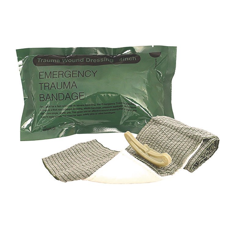 First Aid Only Emergency Trauma Bandage, Fabric, 4" Wide (FAO91152)