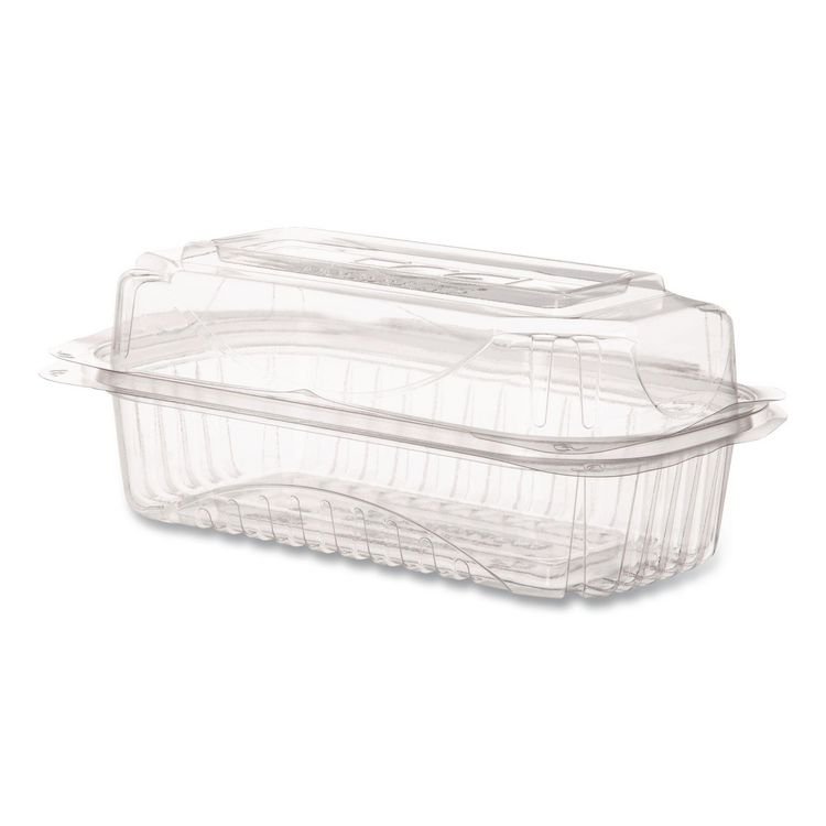 Eco-Products Renewable and Compostable Clear Clamshell Hinged Food Containers, 9 x 6 x 3, Plastic, 80/Pack, 3 Packs/Carton (ECOEPLC96)