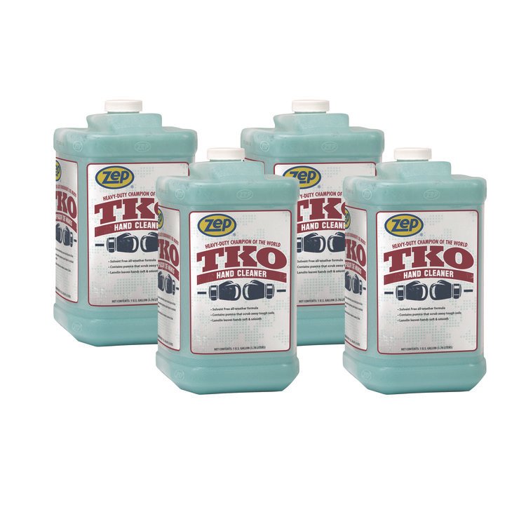 Zep TKO Hand Cleaner Refill, Lemon Lime Scent, 1 gal, 4/Carton (ZPER54824)