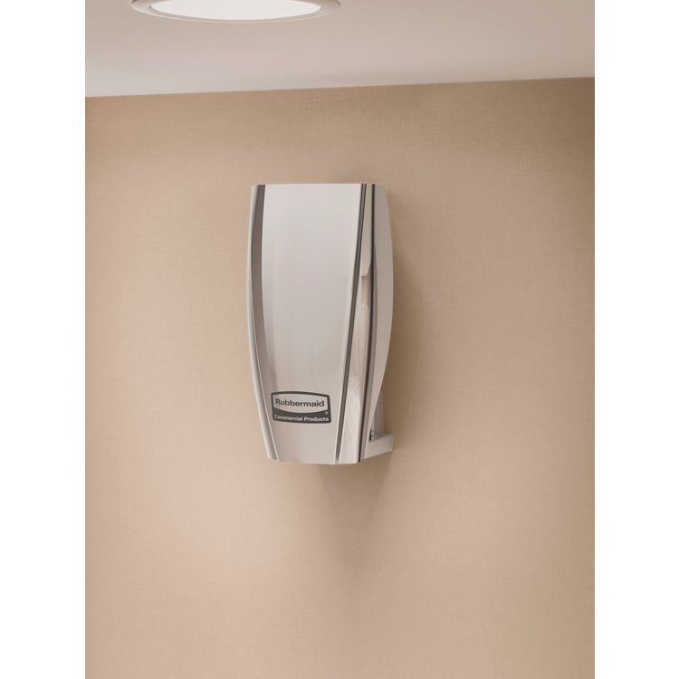 Rubbermaid Commercial TC TCell Odor Control Dispenser, 2.9" x 2.75" x 5.9", Chrome (RCP1793548)