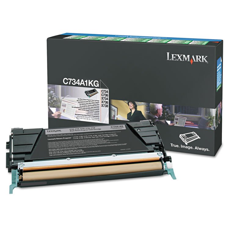Lexmark X746H1KG Return Program High-Yield Toner, 12,000 Page-Yield, Black (LEXX746H1KG)