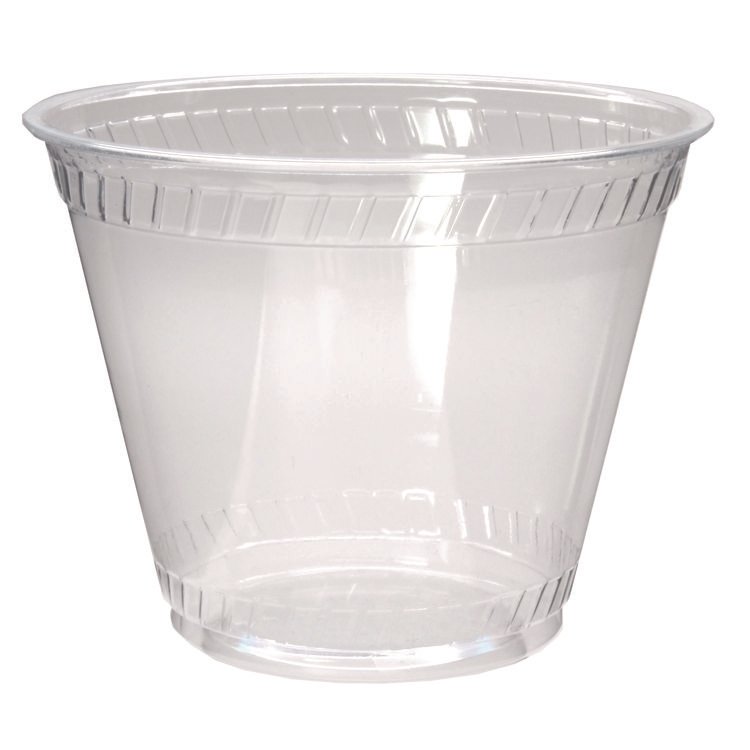 Fabri-Kal Kal-Clear PET Cold Drink Cups, Old Fashioned Glass, 9 oz, Plastic, Clear, 50/Sleeve, 20 Sleeves/Carton (FABKC9OF)