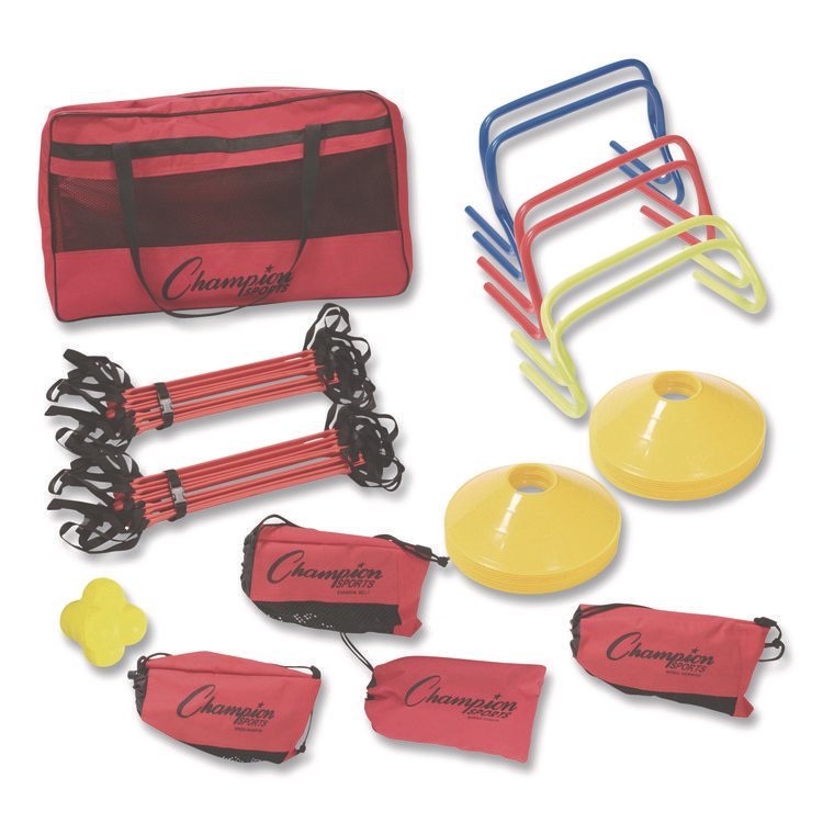 Champion Sports Speed and Agility Kit, with Carry Bag (CSISAGKIT)