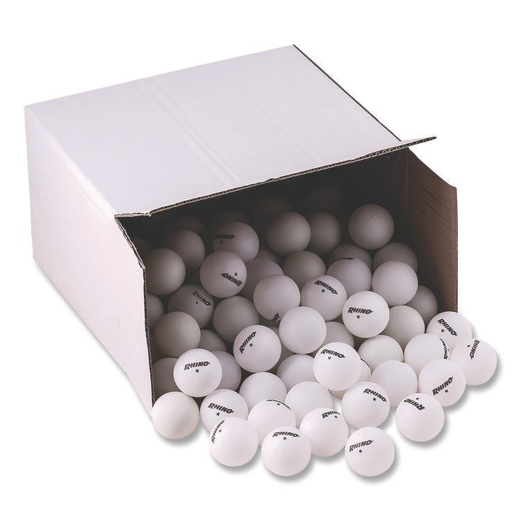Champion Sports Table Tennis Balls, Official Size, White, 144/Carton (CSI1STAR144)