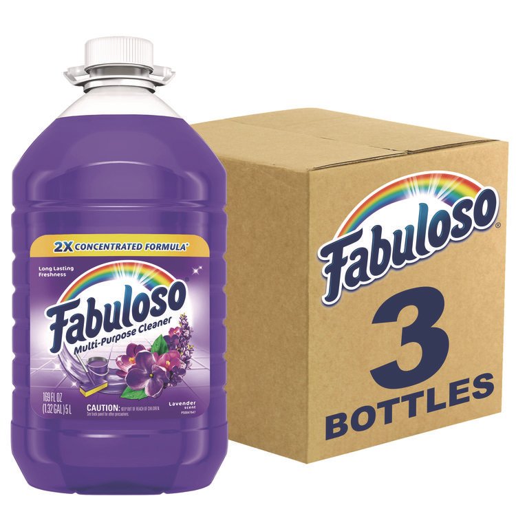 Fabuloso Multi-use Cleaner, Lavender Scent, 169 oz Bottle, 3/Carton (CPC61037882)