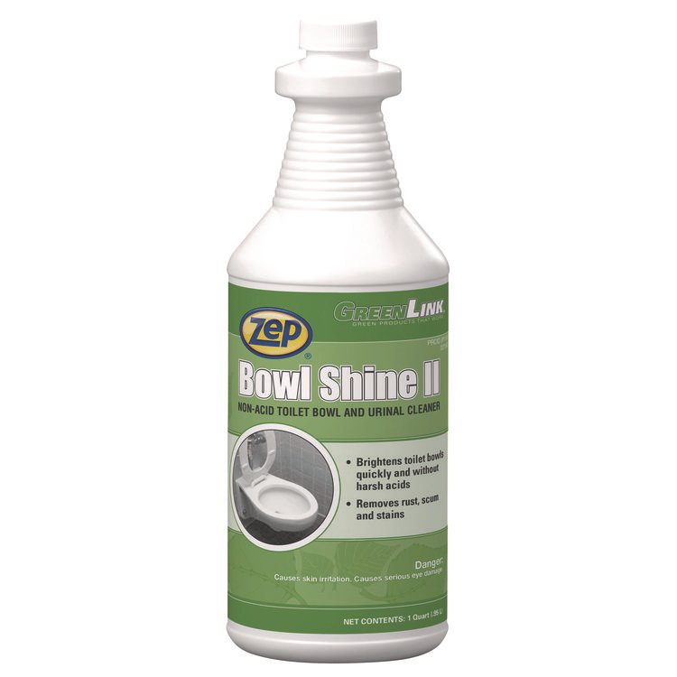 Zep Bowl Shine II, Pleasant Scent, 1 qt Bottle, 12/Carton (ZPE119709)