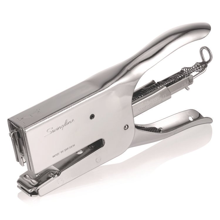 Classic Classic K1 Plier Stapler, 50-Sheet Capacity, 0.25" to 0.31" Staples, 2" Throat, Chrome (RPD90119)