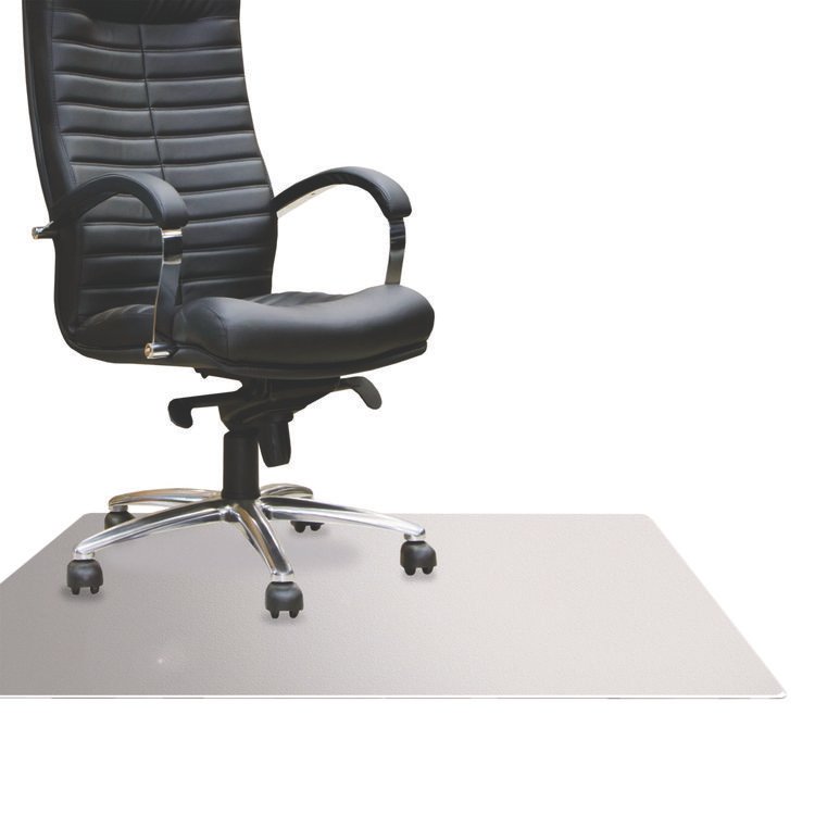 Floortex Cleartex MegaMat Heavy-Duty Polycarbonate Mat for Hard Floor/All Carpet, 46 x 60, Clear (FLRECM121525ER)