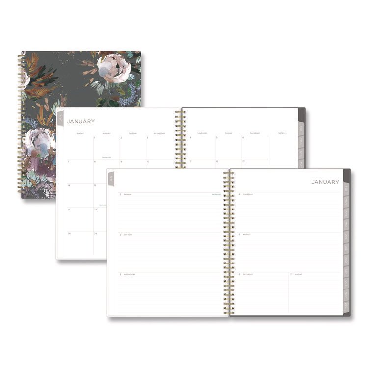 Blue Sky Kelly Ventura Midnight Garden Weekly/Monthly Planner, Floral Artwork, 11 x 8.5, Multicolor Cover, 12-Month (Jan to Dec): 2026 (BLS140944)