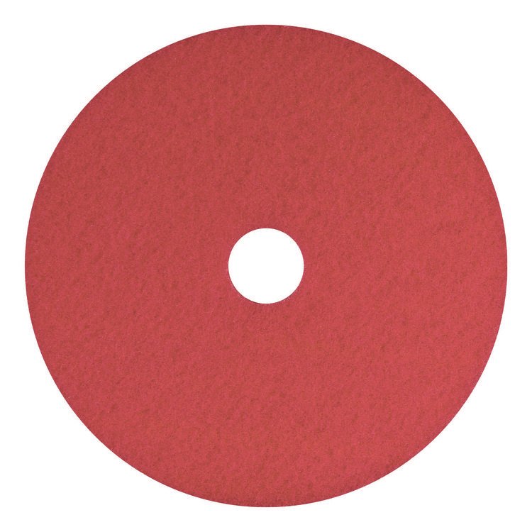 Americo Buffing Pads, 12" Diameter, Red, 5/Carton (AM7404412)