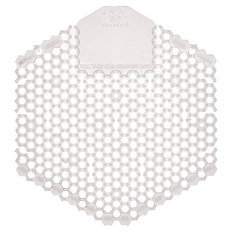 Fresh Products Wave 3D Urinal Deodorizer, Honeysuckle Scent, Clear, 58 g, 10/Box, 6 Boxes/Carton (FRS3WDS60HON)