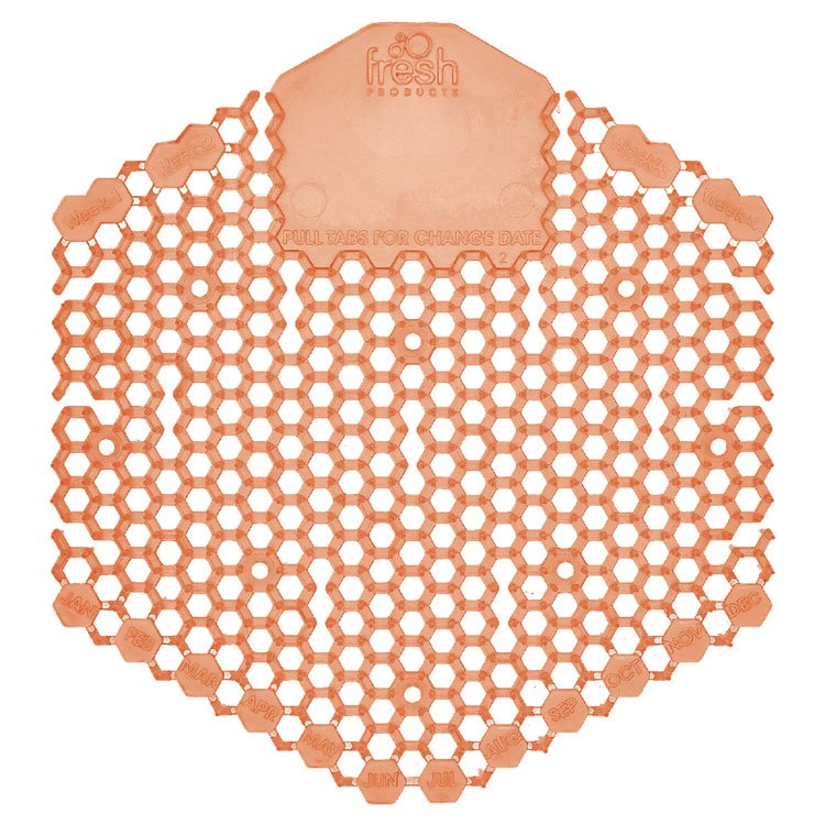 Fresh Products Wave 3D Urinal Deodorizer, Mango Scent, Orange, 10/Box (FRS3WDS60MAN)