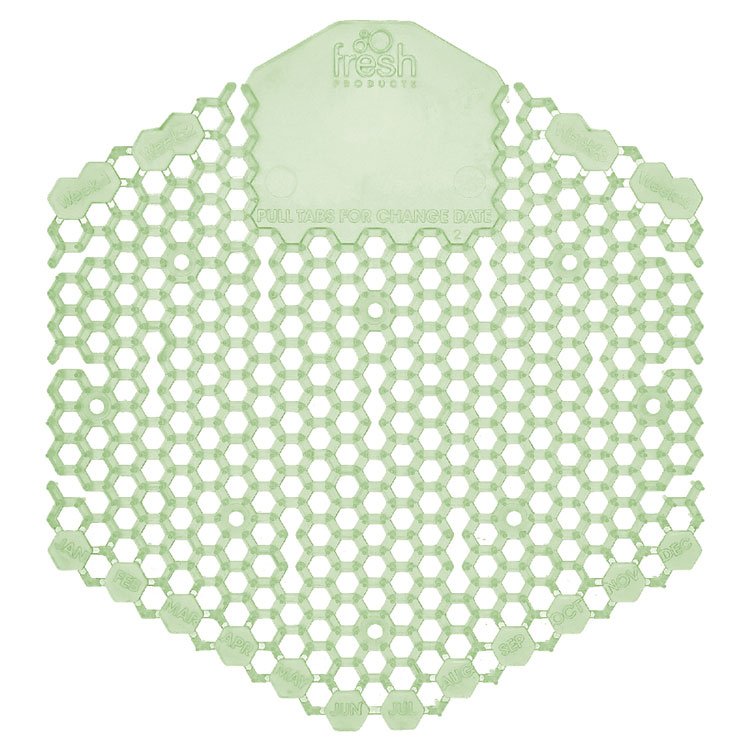 Fresh Products Wave 3D Urinal Deodorizer, Herbal Mint Scent, 58 g, 10/Box, 6 Boxes/Carton (FRS3WDS60MIN)