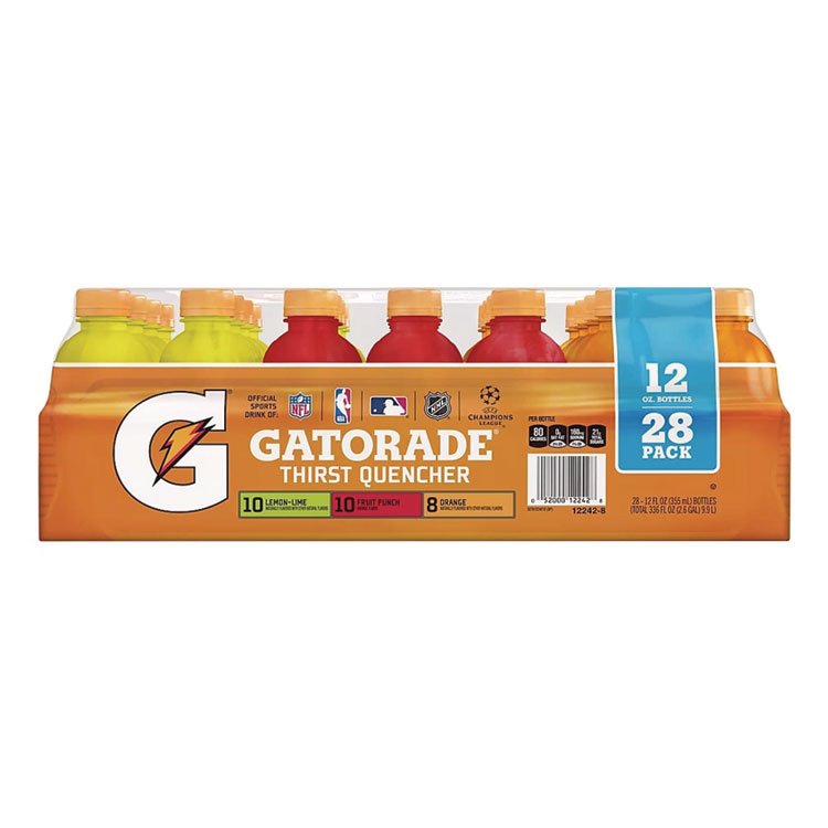 Gatorade Thirst Quencher Variety Pack, Assorted Flavors, 12 oz Bottle, 28/Carton (GRR22002180)