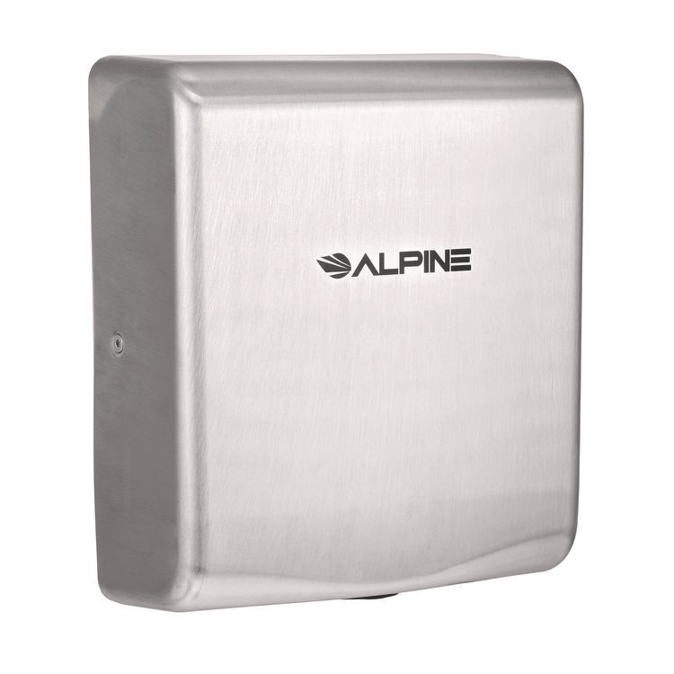 ALPINE INDUSTRIES Willow Commercial 120V Automatic Hand Dryer, 3.93 x 11.25 x 12.63, Stainless Steel, Silver (ALHALP40510SSB)