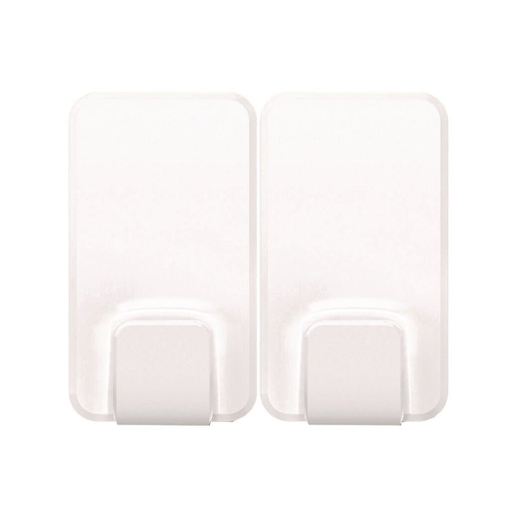 Command X-large Utility Hooks, Plastic, White, 15 lb Capacity, 2 Hooks and 8 Strips/Pack (MMM170112ES)