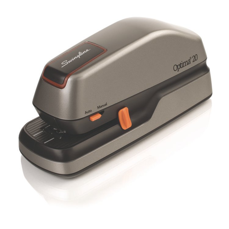 Swingline Optima 20 Electric Stapler, 20-Sheet Capacity, Silver (SWI48208)