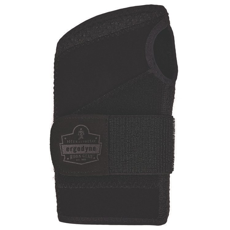 ergodyne ProFlex 4005 Wrist Brace Support with Single Strap, Small, Fits Left Hand, Black (EGO70140)
