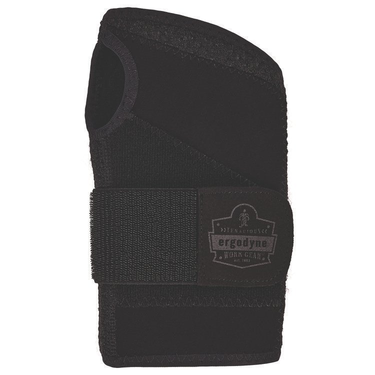 ergodyne ProFlex 4005 Wrist Brace Support with Single Strap, Large, Fits Right Hand, Black (EGO70146)