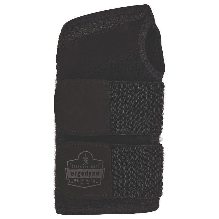 ergodyne ProFlex 4015 Wrist Brace Support with Double Strap, Large, Fits Left Hand, Black (EGO70150)