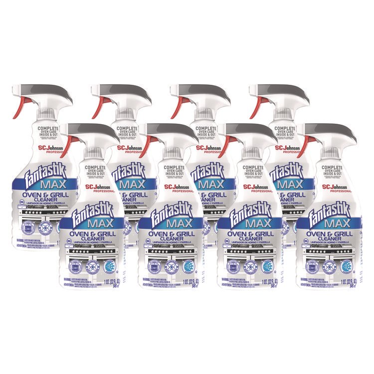 Fantastik MAX MAX Oven and Grill Cleaner, 32 oz Bottle, 8/Carton (SJN323562CT)