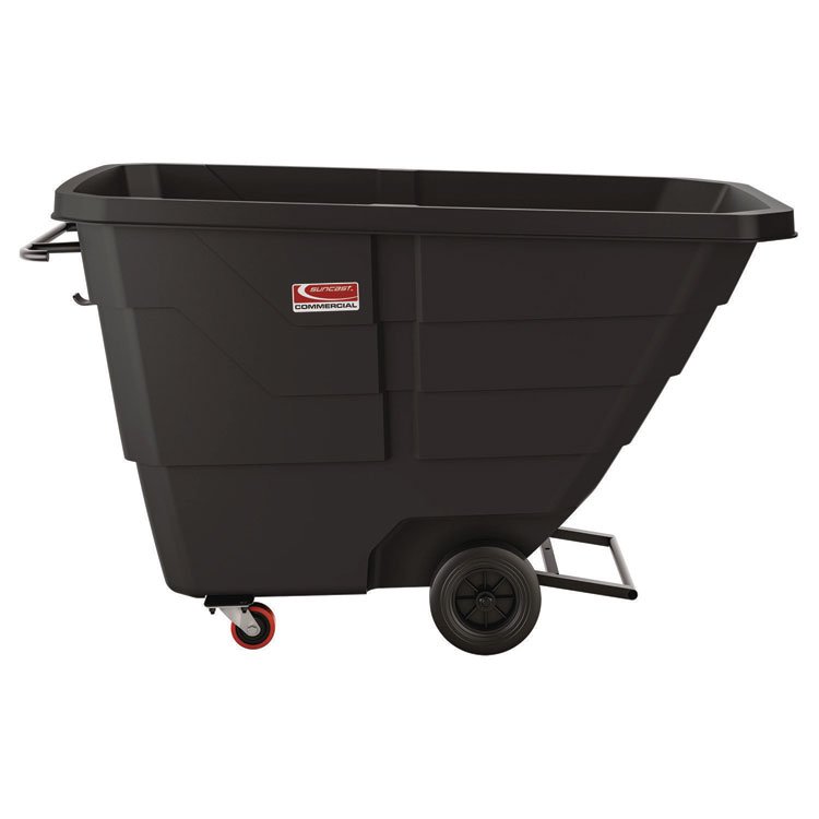 Suncast Commercial 1 cu yd Light Duty Tilt Truck, 1,250 lb Capacity, Black (SUARMTTCD1003F1)