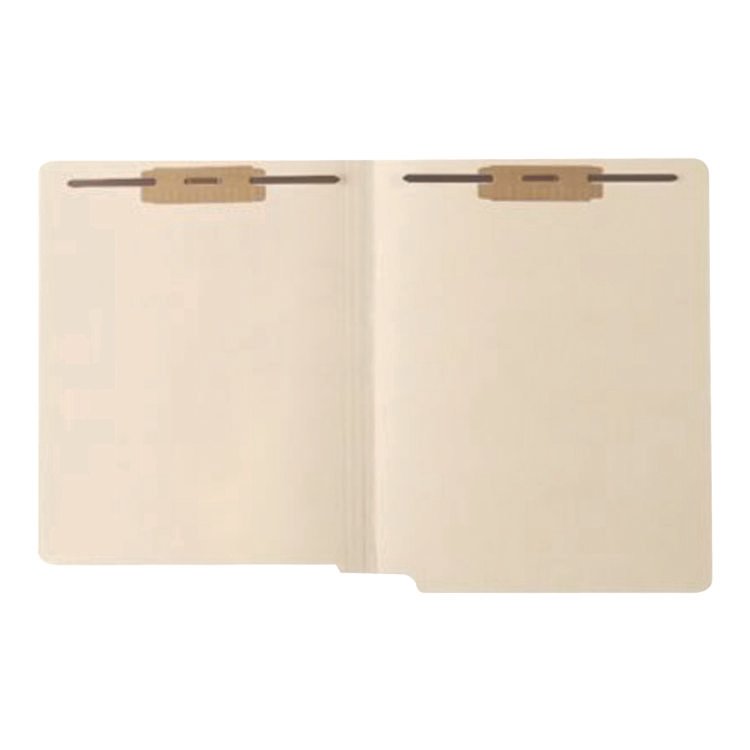 Medical Arts Press Heavy-Duty End Tab File Folder, 0.75" Expansion, 2 Fasteners, Letter Size, Manila Exterior, 50/Box (MAQ31464)